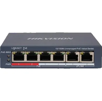 Switch Hikvision POE switch HIKVISION DS-3E0106P-E/M(B)