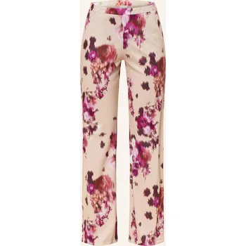 Dámské tričko Hanro Dámské Pyžamové Kalhoty Olivia, béžová / hnědá /...