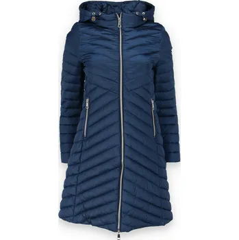 Dámský kabát Jarní bunda s kapucí Fly 2511 Itálie barva: hnědá-fango , velikost: XL