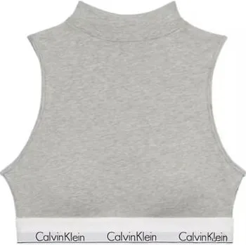 Dámský top Calvin Klein QF8383 se všitou podprsenkou šedá M