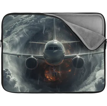 pouzdro na notebook Sablio Obal na notebook Letadlo v bouři - 17"
