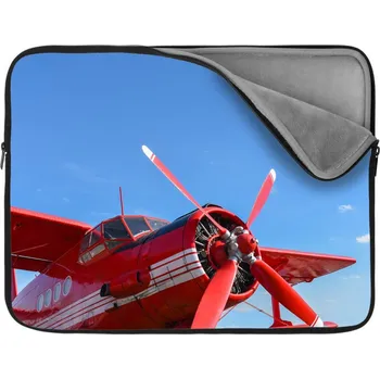 pouzdro na notebook Sablio Obal na notebook Červené letadlo - 15,6"