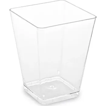 Jednorázové nádobí Kelímek hranatý Fingerfood 58x58x76mm/160ml/20ks