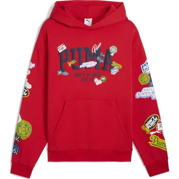 Pánská mikina Pánská mikina PUMA HOOPERHOTLINE PULLOVER HOODIE 63282701 FOR ALL TIME RED S