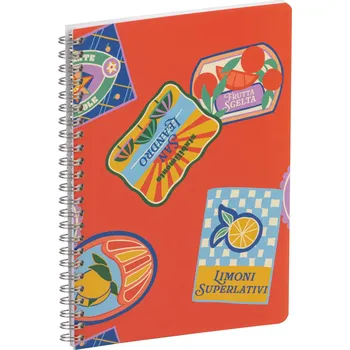 Blok Kroužkový blok Dolce Amore, A5, 74 listů, linkovaný – etikety