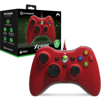 Herní příslušenství Herní ovladač Hyperkin Xenon Wired Controller for Xbox Series|One/Windows 11|10 (Red) Officially Licensed by Xbox