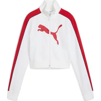Dámská mikina Dámské bunda PUMA FUTURE PUMA ARCHIVE T7 SLIM CROPPED TRACK JACKET 63212302 PUMA WHITE/FOR ALL TIME RED L