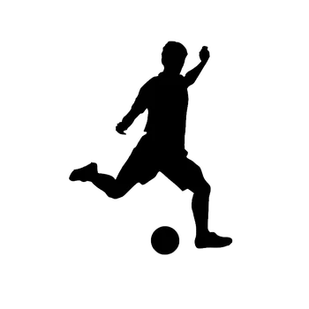 Samolepící dekorace SiluGraf Samolepka silueta Fotbal • černá matná - 12 cm