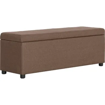 Zahradní lavice zahrada-XL Lavice s úložným prostorem 116 cm hnědá polyester 281320