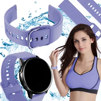 Chytré hodinky Řemínek pro Realme Band 2 chytré hodinky levandulový řemínek 18mm s teleskopy