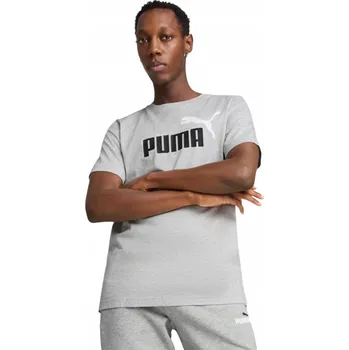 Pánské tričko Pánské Tričko Puma 68470804 ESS 2 COLOR NO.1 LOGO šedé XL