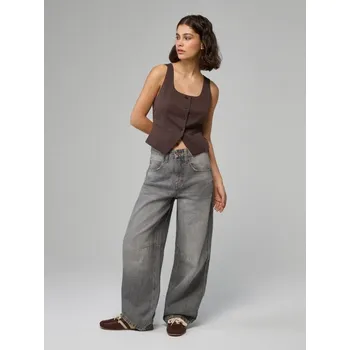 Dámské džíny Džíny baggy - 38 - House - světle šedá - 384GE-09J