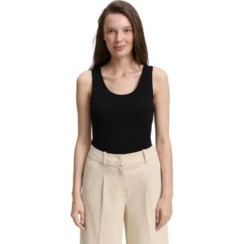 TOM TAILOR DÁMSKÝ TOP S ŠIROKÝMI RAMÍNKY -ČERNÝ XL