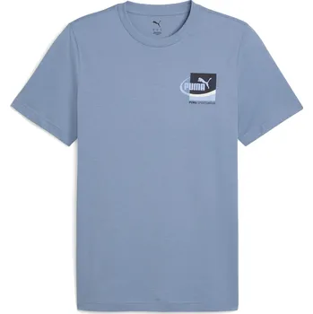 Pánské triko PUMA GRAPHIC SMALL BOX TEE 68803434 COOL BLUE S