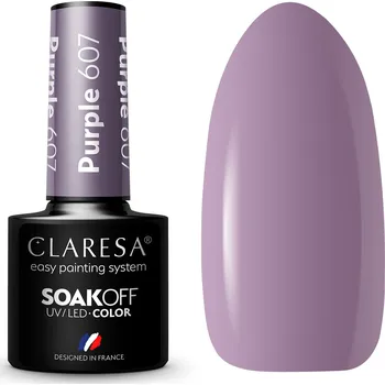 Lak na nehty Claresa Hybridní lak na nehty fialový purple 607 BLASZ