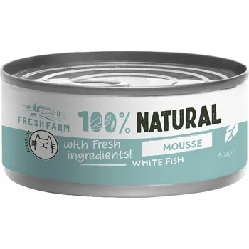 Krmivo pro kočku FRESH FARM MOUSSE PĚNA BÍLÁ RYBA 85G