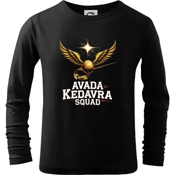 Chlapecké tričko Avada Kedavra Squad - Triko dětské Long Sleeve - 122 cm/6 let ( Černá )