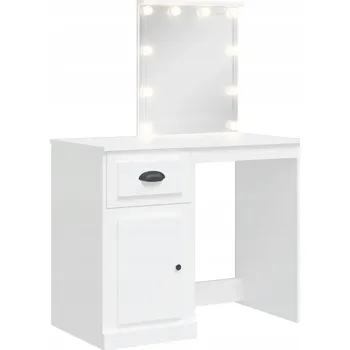 Toaletní stolek Toaletní Stolek bílý 90 x 132,5 x 42 cm