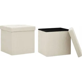 Taburet Taburet v odstínech béžové, 38 cm