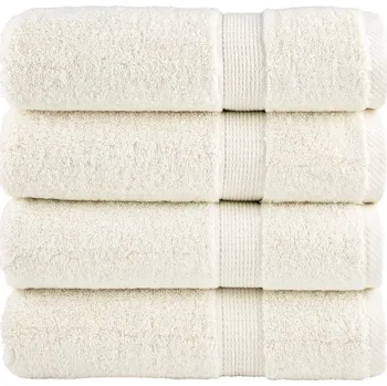 Utěrka ZBXL Premium ručníky SOLUND 4 ks krémové 70 x 140 cm 600 g/m²