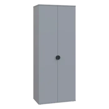 Šatní skříň TR 5 - 71 šatní skříň, 2-dveřová, výsuvné ramínko, policová vložka, 1822x720x400, šedá