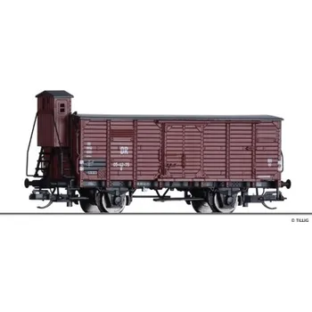 Modelová železnice TT - zavřený nákladní vůz G s brzdařskou budkou DR ep.III