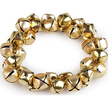 Vánoční dekorace Věneček z rolniček Ø17 cm - mat a lesk Varianta: 2 zlatá, Balení: 1 ks