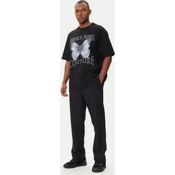 Pánské tričko Versace Jeans Couture T-Shirt 79GAHP06 CJ01P Černá Regular Fit M