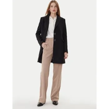 Dámský kabát Armani Exchange Vlněný kabát XW000716 AF16206 UC001 Černá Slim Fit M