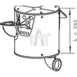 Střední tlumič výfuku DINEX DIN21388