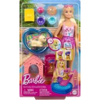 Panenka Barbie Puppy Pool Party z akcesoriami zmiana kolor