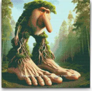 Diamantové malování Diamantové malování - Brr brr patapim Velikost: 50x50cm, Rámování: Pouze srolované plátno, Diamanty: Čtvercové