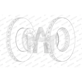 Auto-moto Brzdový kotouč FERODO FCR181A