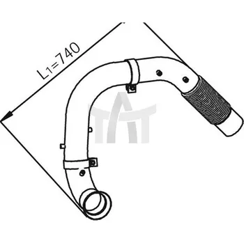 Výfuková trubka Výfuková trubka DINEX DIN54191