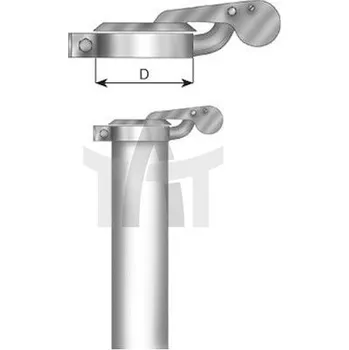 Výfuková trubka Dešťová klapka - koncová trubka DINEX DIN98620