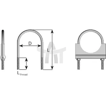 Svěrná objímka - výfukový systém DINEX DIN90084