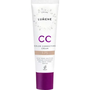 Přípravek na tvář Lumene CC Color Correcting Cream SPF20 tónovaný pleťový CC krém - 1.75 30 ml