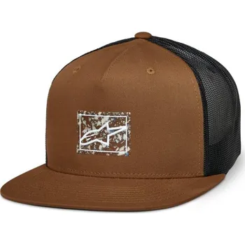 Kšiltovka Kšiltovka MACKINIC TRUCKER, ALPINESTARS (hnědá/černá)