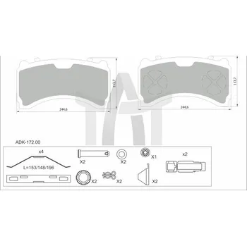 Auto-moto Sada brzdových destiček - kotoučová brzda STEINHOF SM507-Z