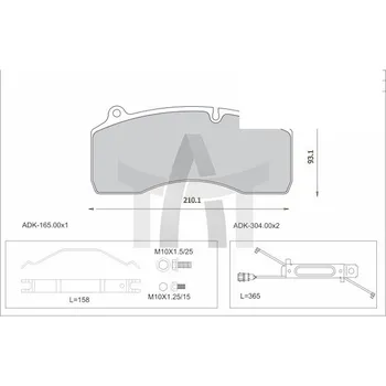 Auto-moto Sada brzdových destiček - kotoučová brzda STEINHOF SM499/1-Z
