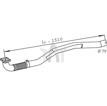 Výfuková trubka Výfuková trubka DINEX DIN29240