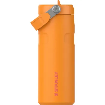 Termoska STANLEY Termoláhev The IceFlow™ Bottle Flip Straw 2.0 470 ml/16oz Goldenrod Coral
