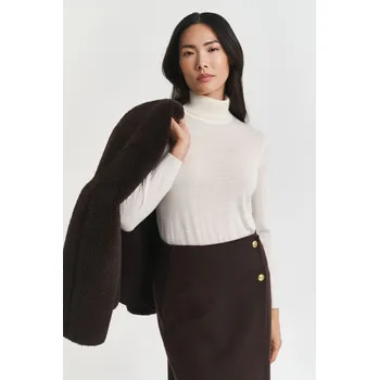 Dámský svetr ROLÁK GANT FINE MERINO TURTLENECK CREAM