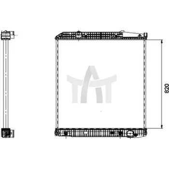 Chladič motoru Chladič - chlazení motoru NRF NRF509579
