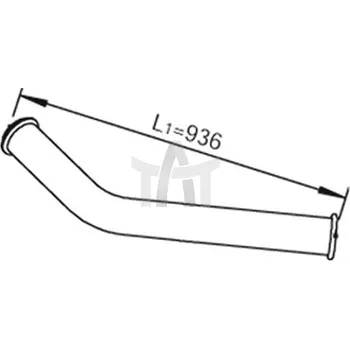 Výfuková trubka Výfuková trubka DINEX DIN81705