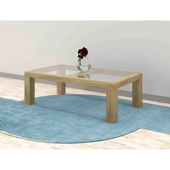 Komoda Bukový konferenční stolek DINO S1 Barevné provedení: Mahagon, Rozměr stolu: 140 x 80 cm