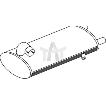 Tlumič výfuku Střední-/zadní tlumič výfuku DINEX DIN50495