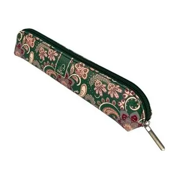 Set školních potřeb Piórnik mini Paisley Kwiaty green