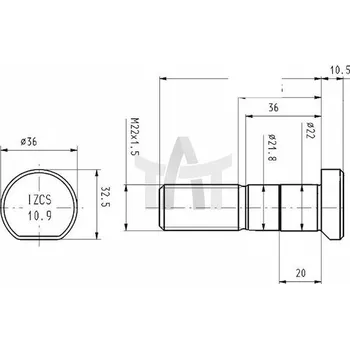 Plechové kolo Šroub kola CSY AZMA-0004