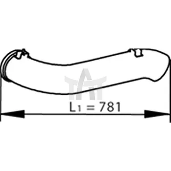 Výfuková trubka Výfuková trubka DINEX DIN81729